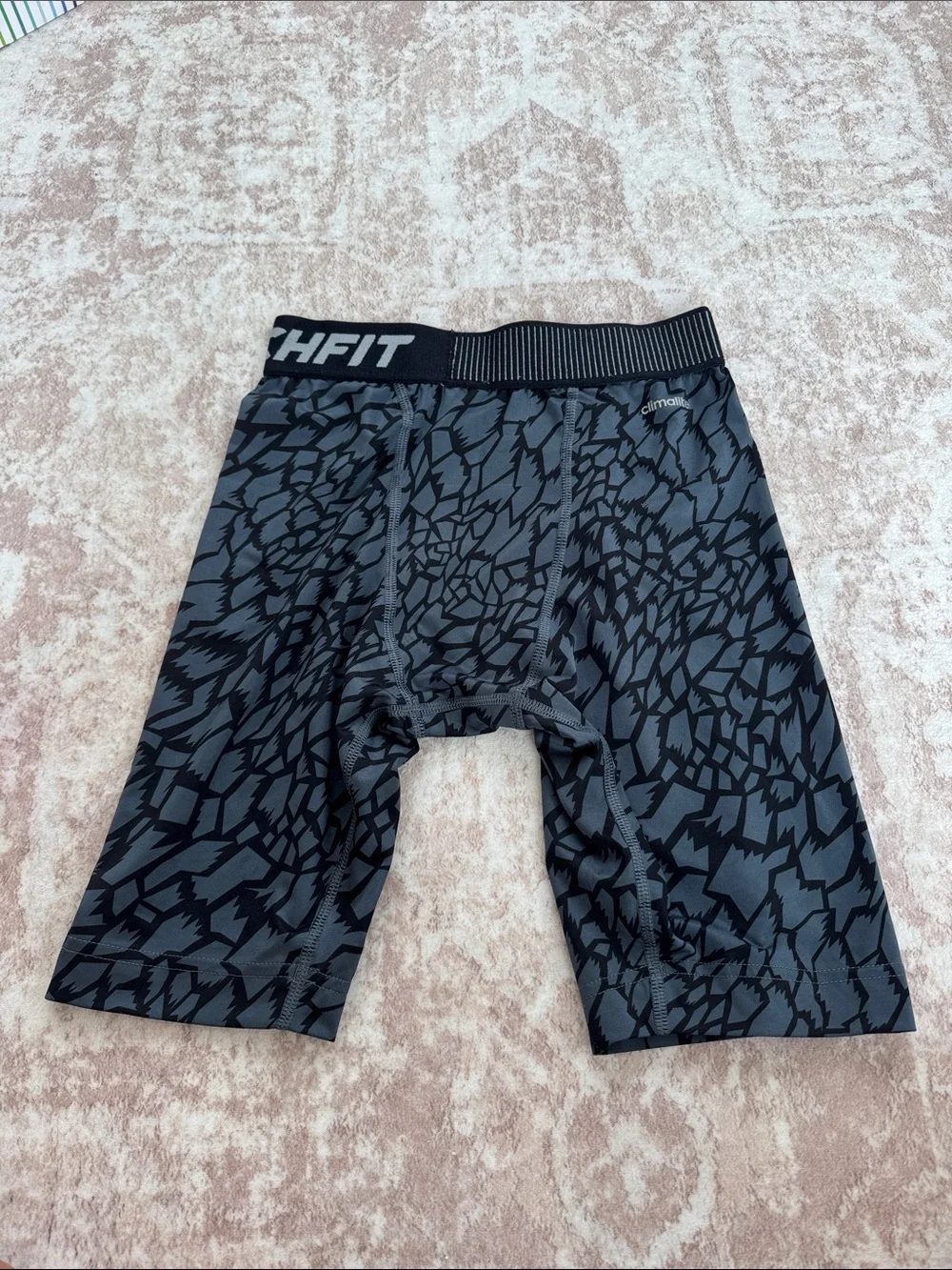 adidas Black & Gray Graphic Compression Boxer Briefs